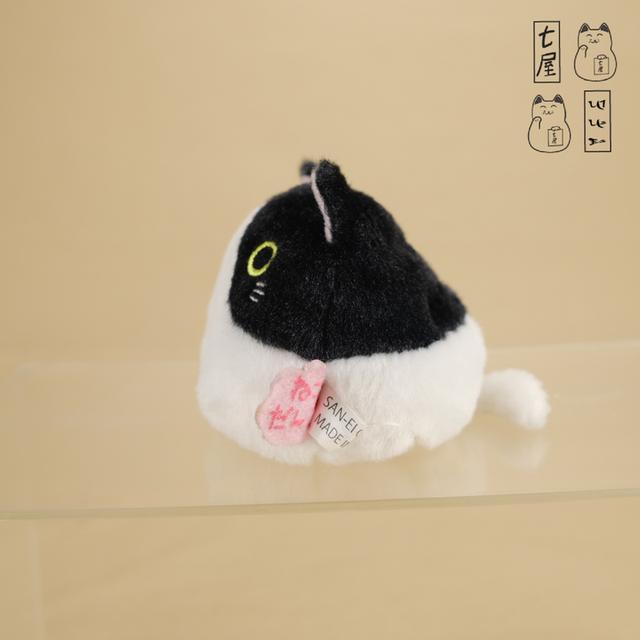 ตุ๊กตา แมวก้อน เนโกะดังโงะ ฮาจิ・หน้าวัวขาว-ดำ 🖤 Hachi Cat Plush・SAN-EI Boeki・Dango Friends・Neko Dango 🐱 ~ Standard Edition ~ Petit・8 cm 🍡 รูปย่อยที่ 3