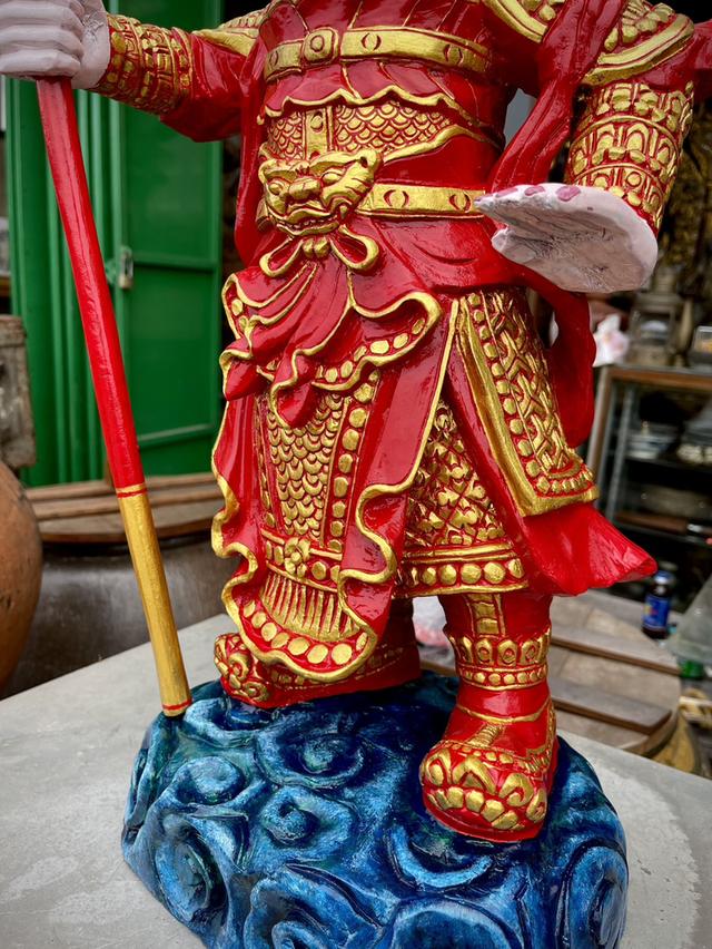 เห้งเจียไม้ เห้งเจียถือกระบอง แกะสลัก เห้งเจียหน้าดุ 10