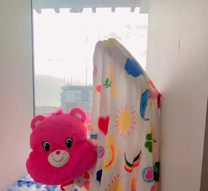 ตุ๊กตาหมอนผ้าห่ม Care Bear สีชมพูสวย 3