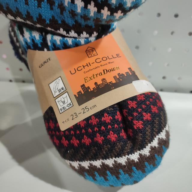 🔥รองเท้าใส่ในบ้าน แบบไหมพรม กันหนาว ยี่ห้อ Gunze Uchi-Colle Comfortable Toom Wear Extra Down Knitted Room Shoes - Warm Indoor Slippers Size 23-25 cm รูปย่อยที่ 2
