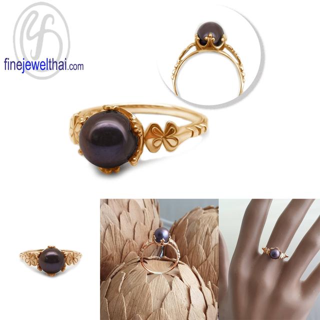 Finejewelthai แหวนมุกแท้ มุกน้ำจืด แหวนสไตล์วินเทจ R1364pl รูปที่ 5