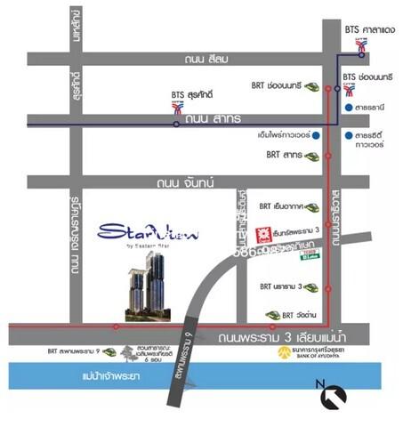 Condominium สตาร์ วิว พื้นที่เท่ากับ 78 sq.m. 2นอน 7400000 - ลดจัดหนัก!! กรุงเทพ 2