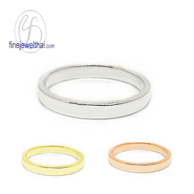 Finejewelthai แหวนเกลี้ยง-แหวนเงินแท้925-R100500