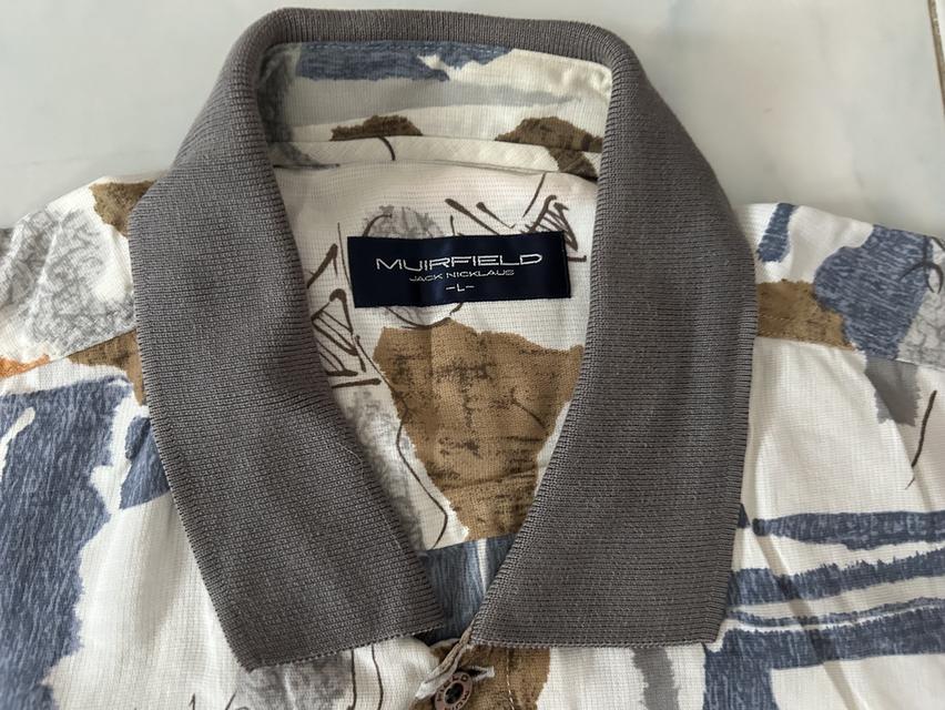 🐻เสื้อคอต่อ 90s MUIRFIELD by Jack Nicklaus งานแท้นําเข้าจากญี่ปุ่น ผ้าคอตตอน 100% ลายหล่อมาก! รูปที่ 3