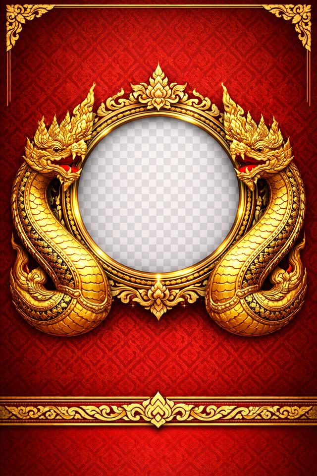 กรอบภาพลายไทย ใช้ในการออกแบบ รูปที่ 3