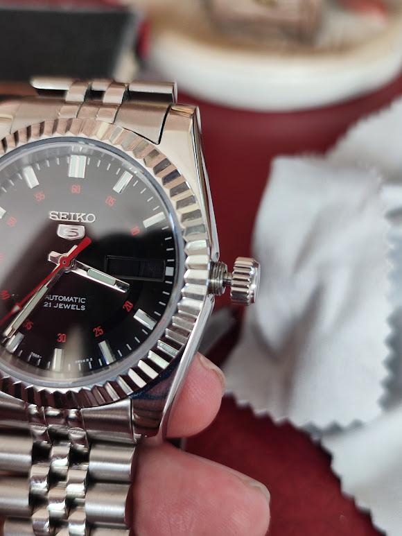 SEIKO 5 7S26A MOD Datejust ขอบหยัก  4