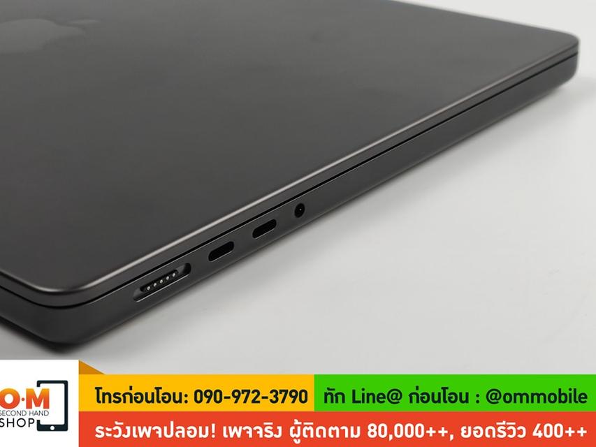 ขาย/แลก MacBook Pro 14inch M3 Pro (2023) 36/ 1TB/ CPU 12c/ GPU 18c ศูนย์ไทย ประกันศูนย์ 14/03/2025 สวยมาก ครบกล่อง เพียง 62,990 บาท 2