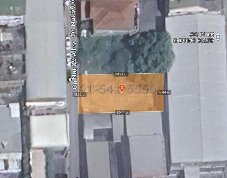 ขายที่ดินเปล่า 100 ตารางวา ริมถนน ซอยอ่อนนุช 69 มีรายได้ค่าเช่า ถมแล้ว ทำแนวเขตชัดเจน พร้อมประตูเหล็ก ใช้งานเป็นลานจอดรถ 2