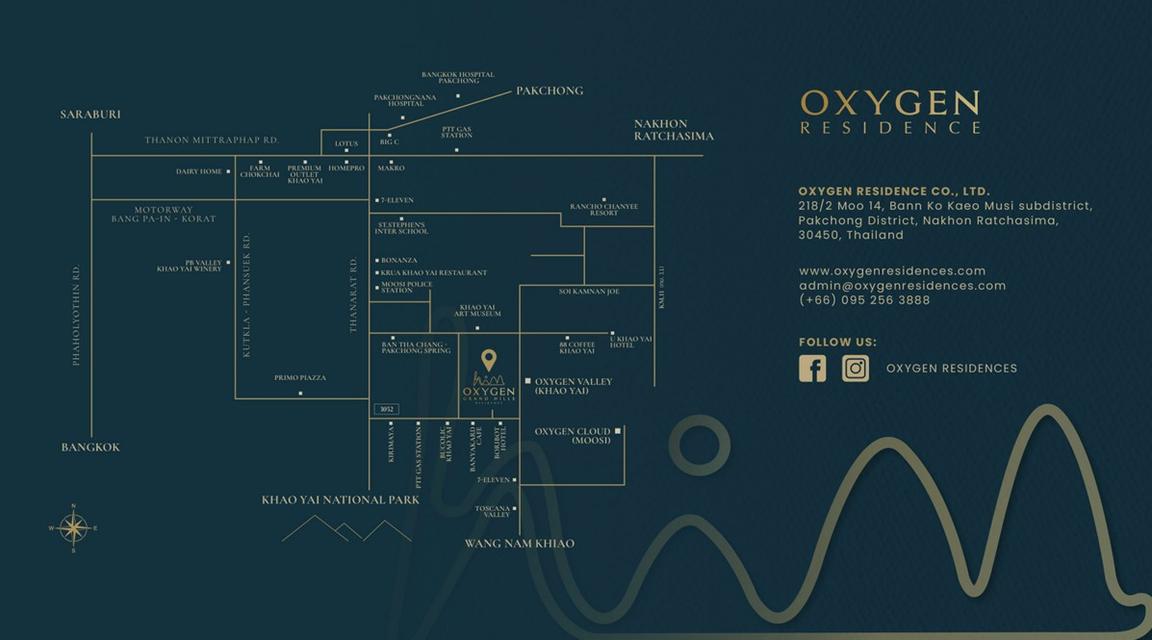 Oxygen Grand Hills Khao-Yai โครงการบ้านจัดสรรเพื่ออยู่อาศัยและลงทุนปล่อยเช่าระยะยาวบนพื้นที่ทำเลทองเขาใหญ่ที่เรียกว่าทองหล่อเขาใหญ่ 15