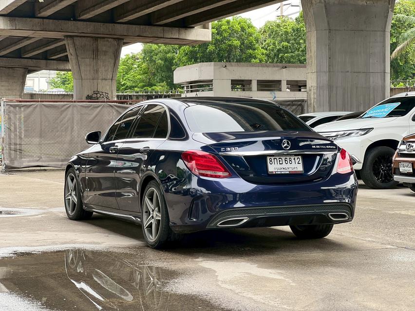 ขายรถ Benz C300 Bluetec Hybrid AMG W205  ปี 2015 สีน้ำเงิน เกียร์ออโต้ 6