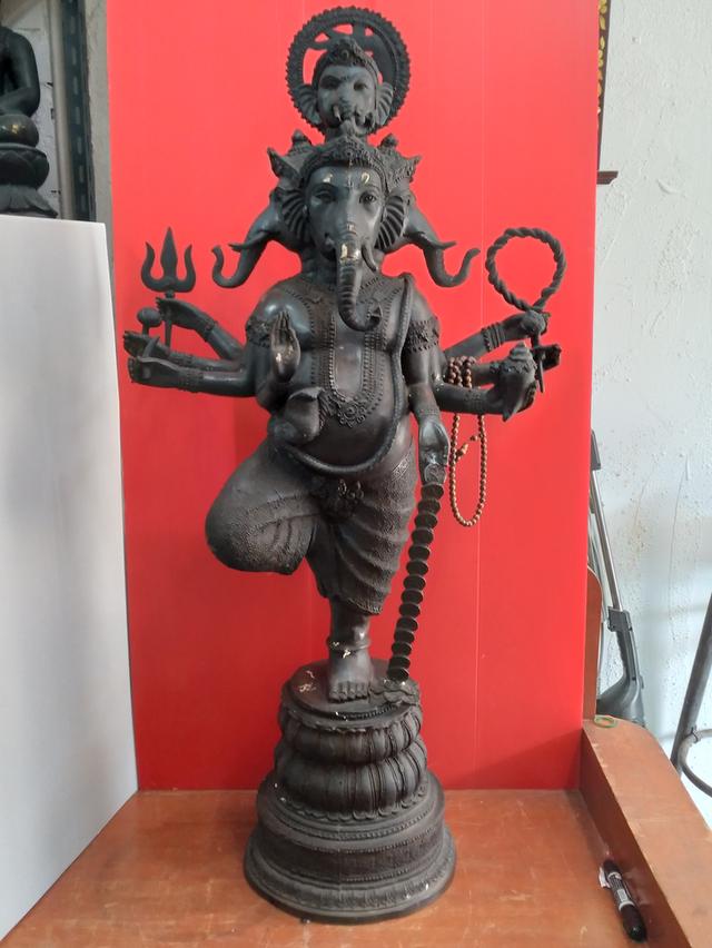 พระพิฆเณศวรฐ่นกว้าง11นิ้วสูง42นิ้ว