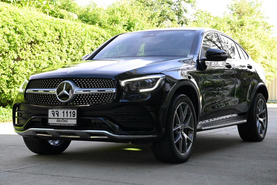 Mercedes-Benz GLC300e Coupe AMG 2022 สีดำ วิ่งน้อยมาก 21,xxx กิโล รถศูนย์ Benz Thailand มือเดียวออกห้าง