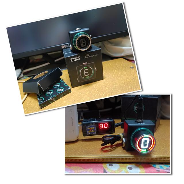 Swiffเครื่องตั้งสายกีตาร์แบบเหยียบ Swiff Audio C20 Smallest Pedal Tuner