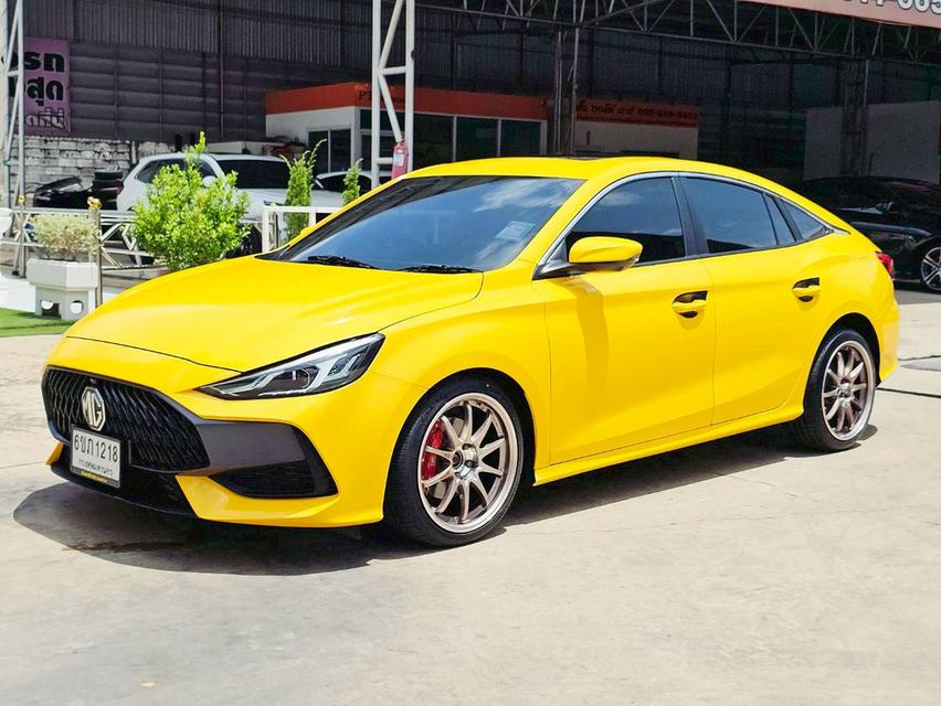 รหัสรถ SEZ1218 MG 5 1.5 D+ Sunroof เกียร์ ออโต้ เบนซิน สี เหลือง ปี 2023