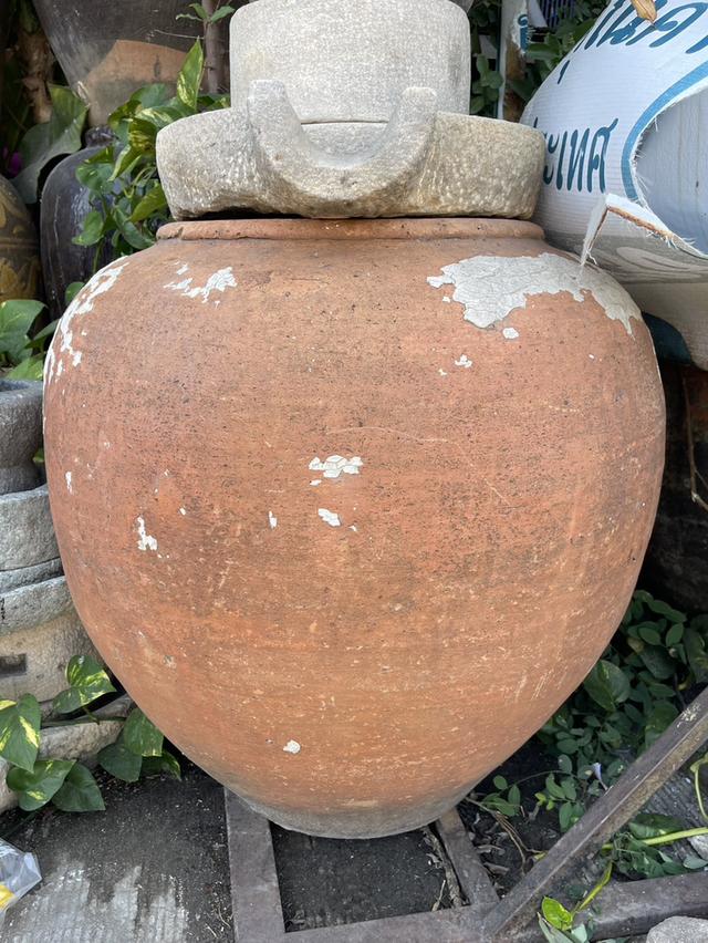 โอ่งโบราณ โอ่งเก่า โอ่งไทย และโอ่งจีน รูปแบบต่างๆ ใบใหญ่ ภาชนะดินเผาโบราณ รูปที่ 11