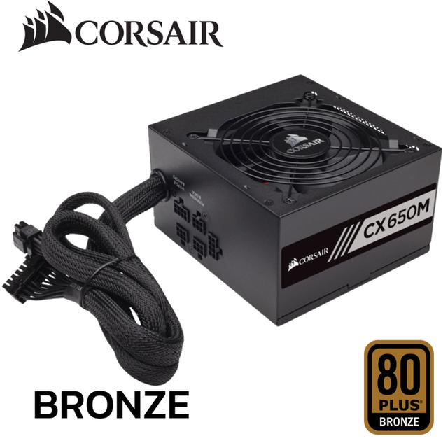 ชุดจ่ายไฟคอมพิวเตอร์เดสท็อป Corsair® CX650M มือสอง แท้ ราคา 840 บาท รวมค่าส่งทั่วไทย