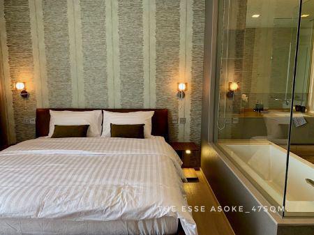 รูป ให้เช่า คอนโด ห้องชั้นสูง พร้อมย้าย 1 ห้องนอน The Esse Asoke (ดิ เอส อโศก) 47 ตรม. ใกล้MRT เพชรบุรี อโศก สุขุมวิท รัชดาฯ 3