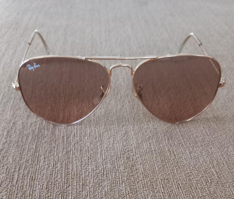 แว่นตากันแดดเรย์แบน รุ่น Aviator Large Metal RB 3025 001/3E ของแท้ มือสอง