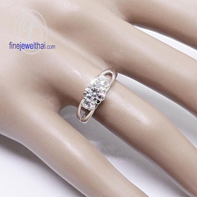 Finejewelthai แหวนเงินแท้ แหวนเพชรCZ เพชรสังเคราะห์ - R1224cz 3