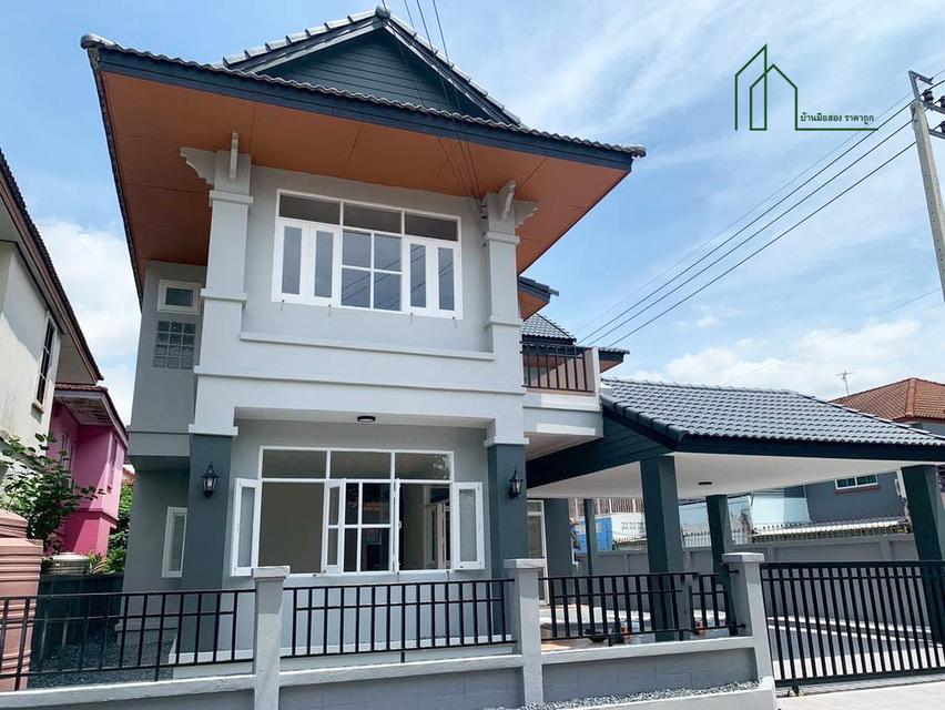 บ้านเดี่ยว 2 ชั้น หมู่บ้านพนาสนธิ์ การ์เด้นโฮม 6 ถนนหทัยราษฎร์ 39 รีโนเวทใหม่ทั้งหลัง  2