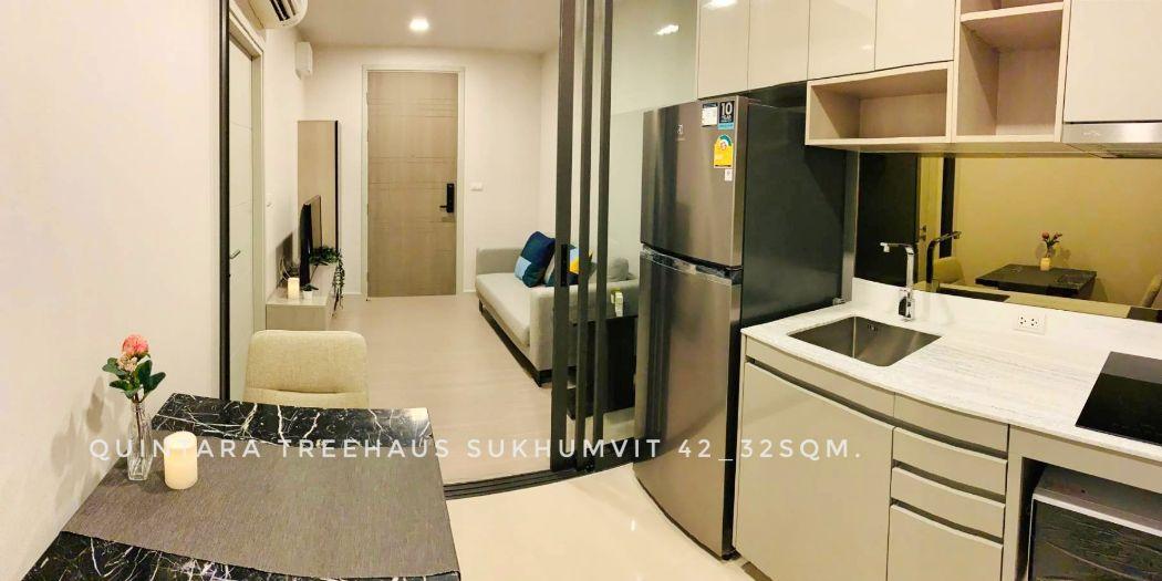 ขาย คอนโด พร้อมผู้เช่า ผลตอบแทนดี คุ้มค่า Quintara Treehaus Sukhumvit 42 : ควินทารา ทรีเฮาส์ สุขุมวิท 42 32.1 ตรม. ใกล้  4