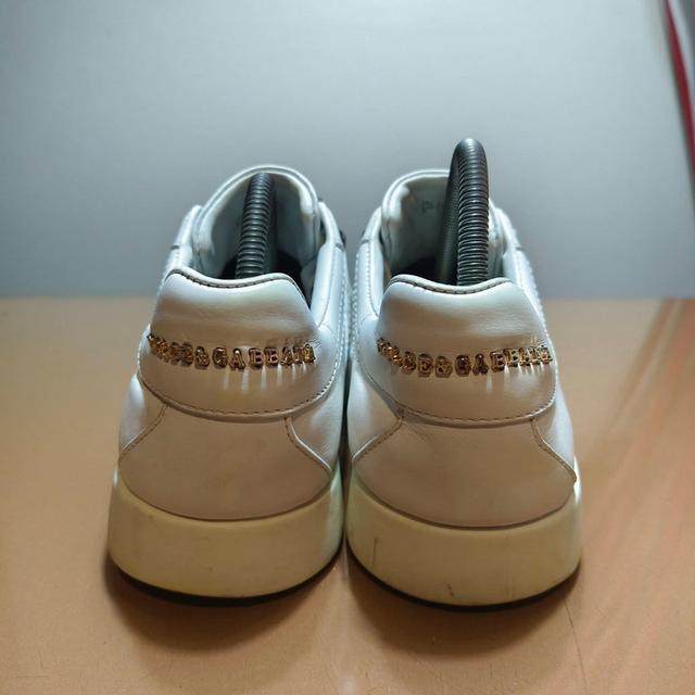 DOLCE & GABBANA D&G Leather Portofino Buckle “White”Size. 41/26(27)cm⭐️⭐️⭐️⭐️ Pre-owned/ Good Condition🔥 Price : 1,650฿