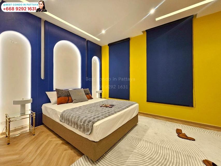 ✨ #พูลวิลล่าใหม่ห้วยใหญ่ พร้อมเฟอร์ ครบทุกฟังก์ชัน #รหัสทรัพย์444 ✨   🔵🔵 บ้านหรูพร้อมสระว่ายน้ำ แยกสระเด็ก + จากุชชี่ รับรายได้ปล่อยเช่า  4