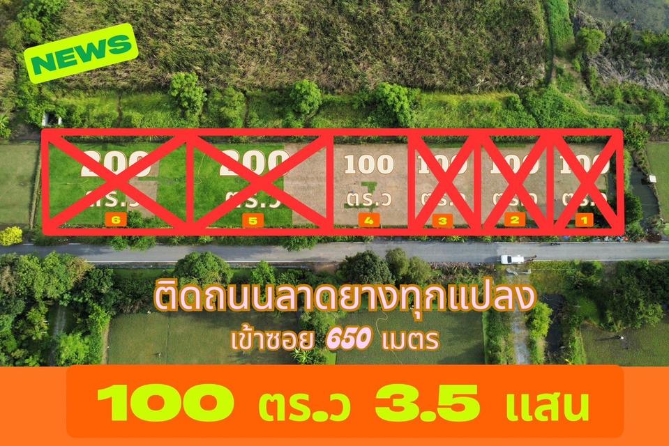 ขายที่ดินทำเลดี รังสิต–นครนายก ขนาด 100 ตร.ว เพียง 350,000 บาท (ราคาถูกที่สุดในโซน!) 1