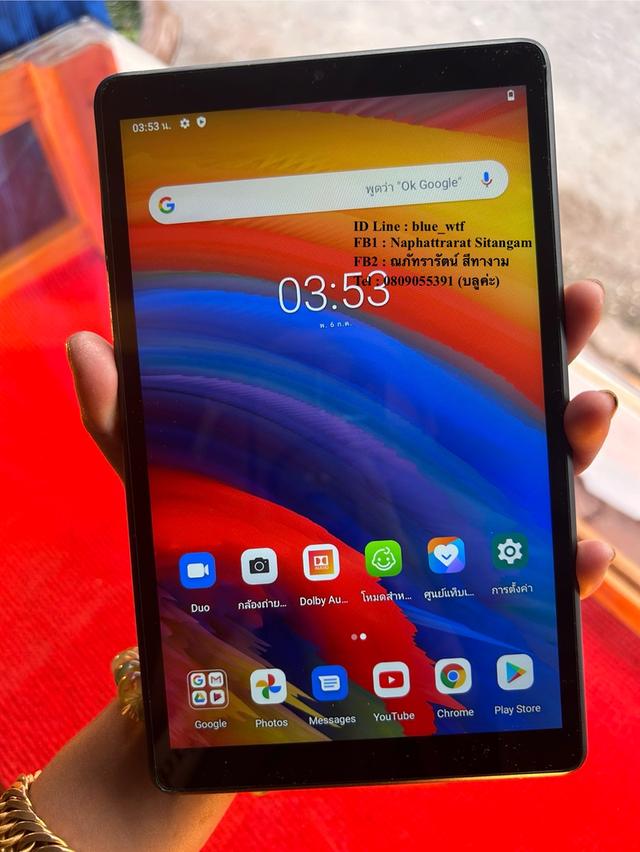 Lenovo Tab M8 TB-8505X ใส่ซิมโทรได้4Gจอ8นิ้ว Rom32 Ram3 โหลดแอพได้ ใช้งานปกติ
