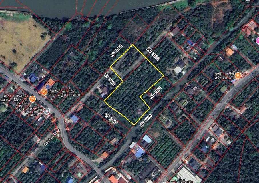 ขายที่ดิน เนื้อที่ 6-2-62 ไร่ ซอยเลียบนที ใกล้แม่น้ำแม่กลอง ใจกลางเมืองสมุทรสงคราม 8