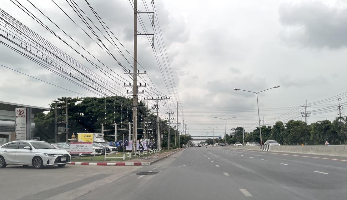 ขายที่ดินติดถนนรังสิต นครนายก 50 ไร่ ใกล้โลตัสคลอง 7 ธัญบุรี 098 7755 808 3