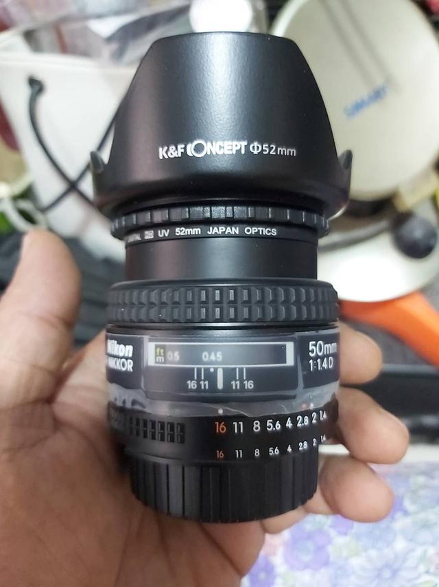 เลนส์ Nikon 50mm f1.4D สภาพสวยงาม โบเก้อย่างสวย
