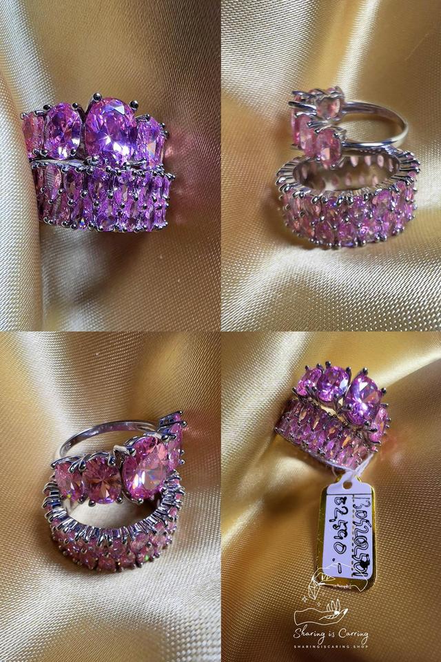 แหวนแฟชั่น เพชรแฟนซี CZ สวยน่ารักกกมาก แบบ บริดเจอตัน ราคา ฿2,590.- บาท รวมส่ง Bridgerton style