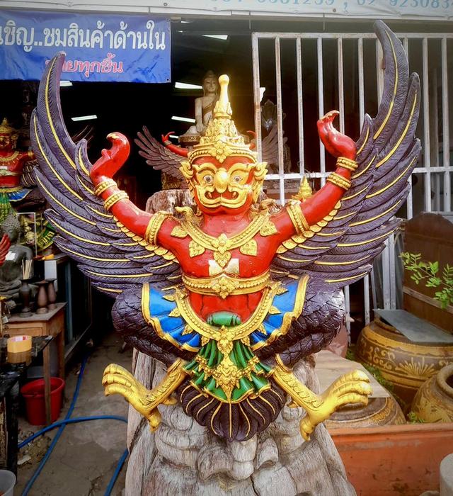 พญาครุฑหน้าดุ ขนาด65ซม ครุฑสุบรรณ แขวนผนัง 2