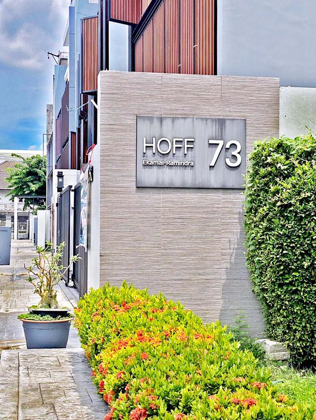 ขายโฮมออฟฟิศใกล้รถไฟฟ้า ฮอฟฟ์ เอกมัย-รามอินทรา Hoff Ekamai-Ramindra ออกแบบและพัฒนาโครงการโดยทีมสถาปนิก 4