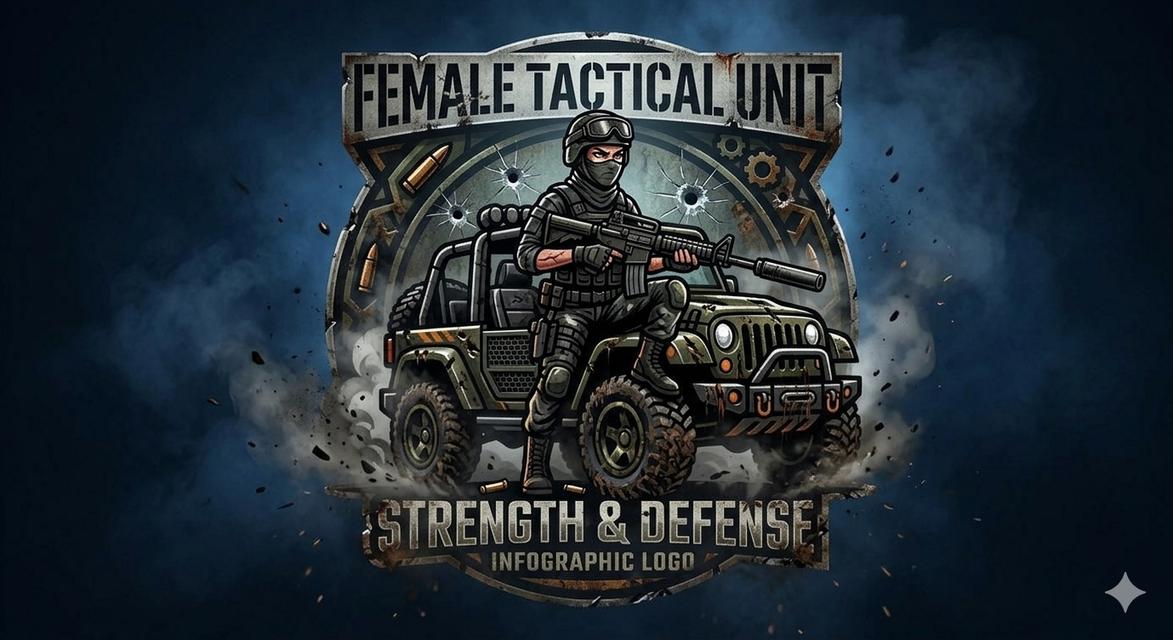 รูปผู้กญิงถือปืนอยู่บนรถ รูปที่ 2