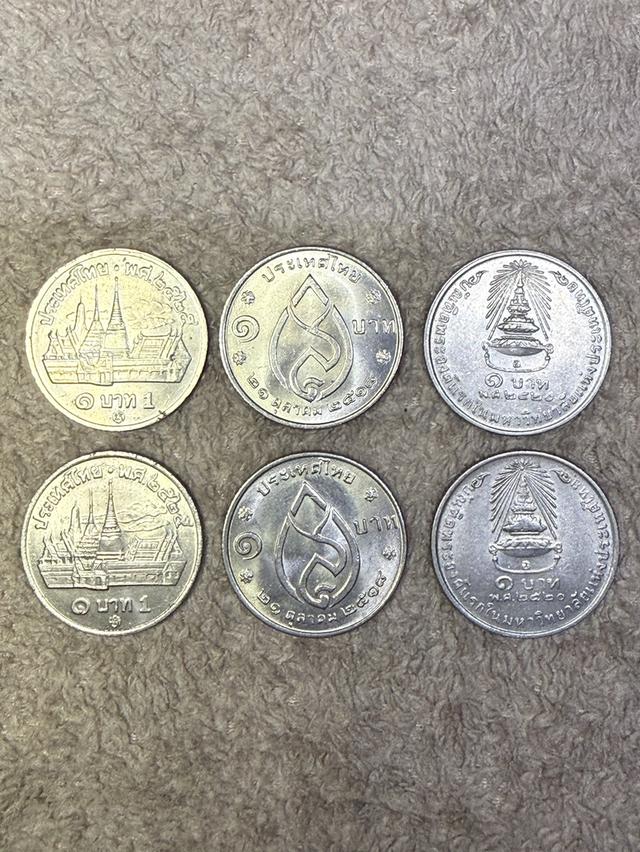 เหรียญ 1 บาท 6 เหรียญ 60 บาท + ค่าจัดส่งลงทะเบียน 30