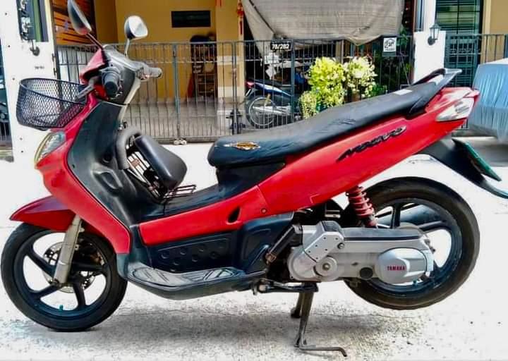 รถ  Yamaha Nouvo Mxสีแดง 2