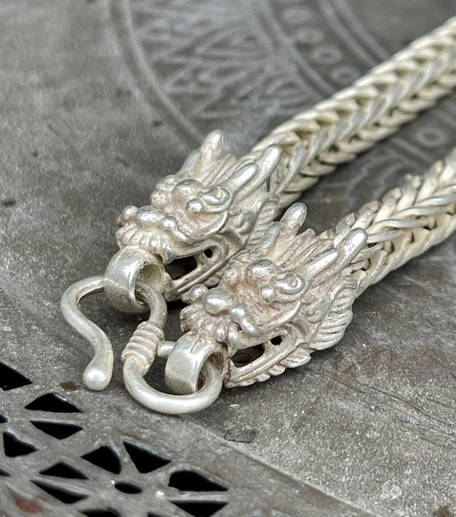 สร้อยคอเงิน สร้อยเงินเก่า หัวลายมังกร สร้อย 2