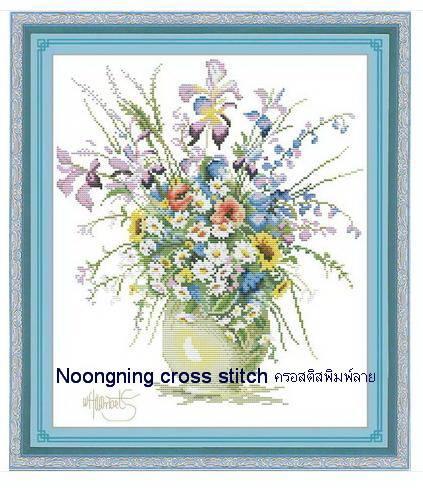 ร้าน Noongning Cross stitch ครอสติสพิมพ์ลาย จำหน่ายอุปกรณ์ครอสติส ภาพติดเพชร802 5