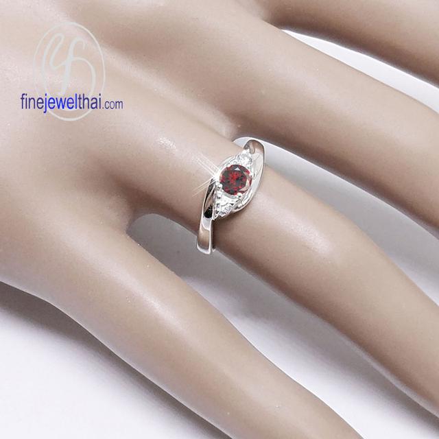 Finejewelthai เครื่องประดับพลอยแท้ เสริมมงคล แหวนโกเมน R1186 4