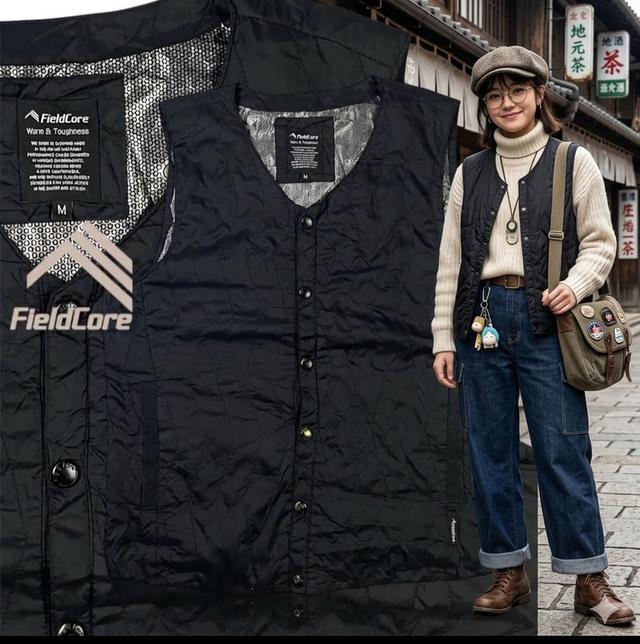 เสื้อกั๊ก FieldCore สีดำ