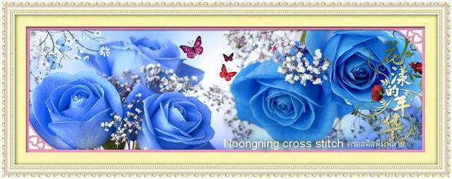 ร้าน Noongning Cross stitch ครอสติสพิมพ์ลาย จำหน่ายอุปกรณ์ครอสติส ภาพติดเพชร925 6