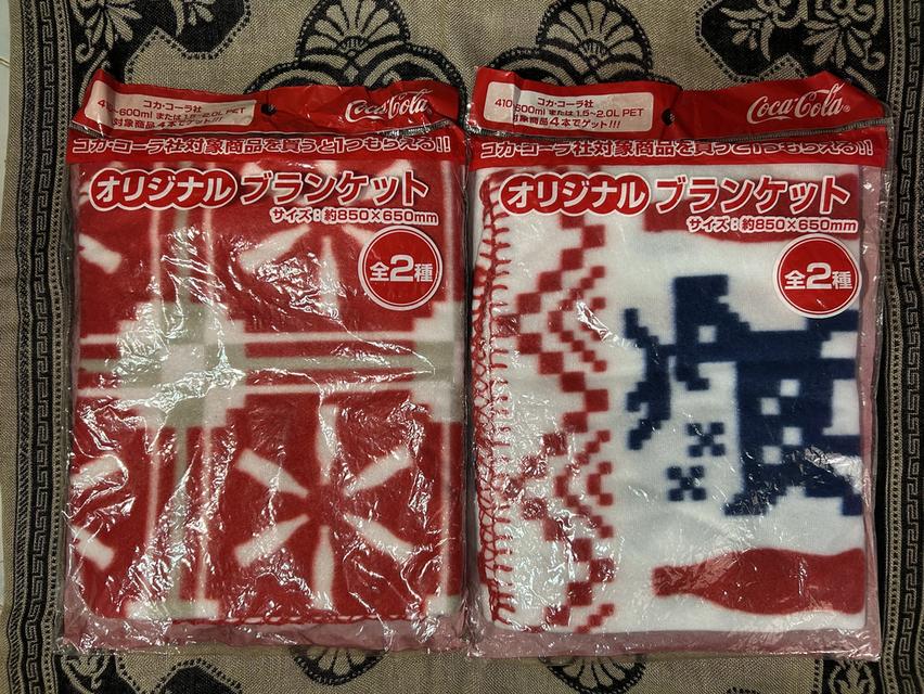 [ขายยกเซต] ผ้าห่ม Coca-Cola Original Blanket จากญี่ปุ่น (ปี 2017)❄️☃️