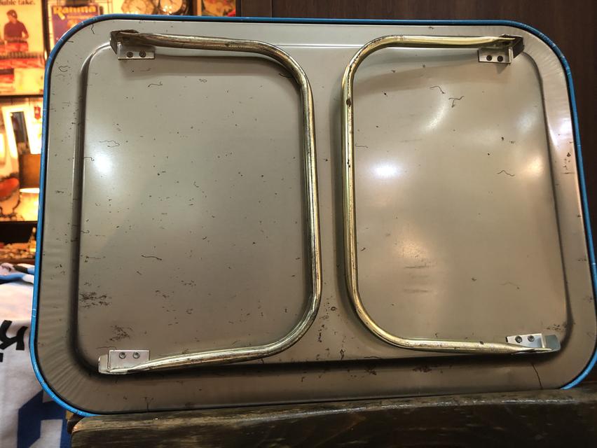 Vintage Folding Metal Tray 4