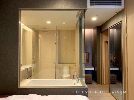 รูป ให้เช่า คอนโด ห้องชั้นสูง พร้อมย้าย 1 ห้องนอน The Esse Asoke (ดิ เอส อโศก) 47 ตรม. ใกล้MRT เพชรบุรี อโศก สุขุมวิท รัชดาฯ 5