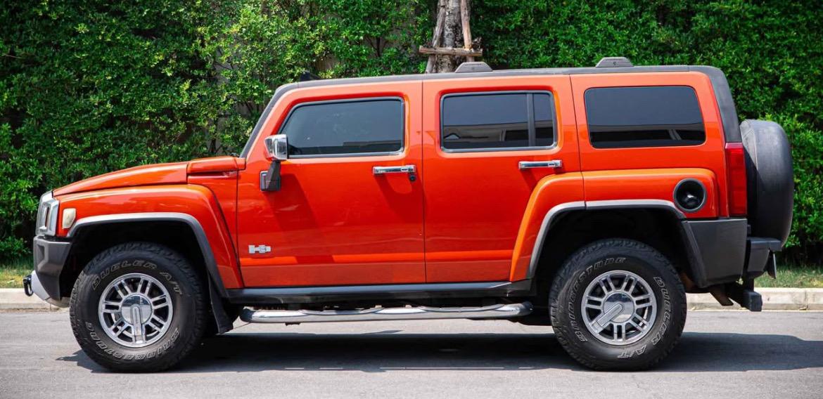 Hummer H3 สีส้ม 2