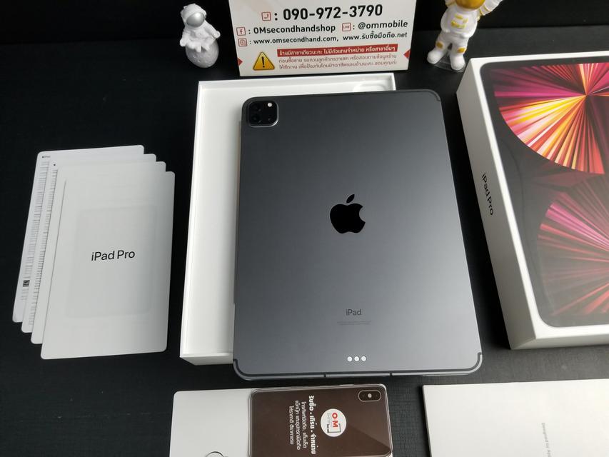 iPad Pro (2021) 11นิ้ว 128GB (Wifi+Cellular) Space Gray ศูนย์ไทย สวยมากๆ แท้ เพียง 28,900 บาท  1