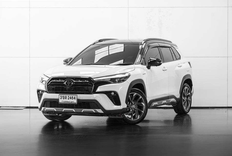 2022 Toyota Corolla Cross 1.8 Hybrid Premium Safety GR Sport SUV สีขาว เลขไมล์ 47175 กม.