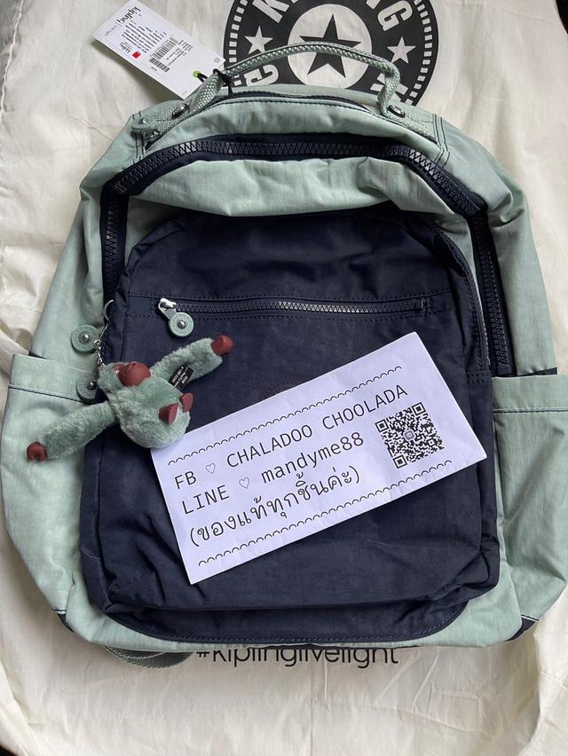 (พร้อมส่ง/ของแท้ค่ะ💯🐒) กระเป๋า Kipling Seoul sea green
